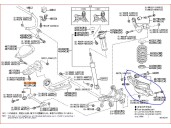 Recambio de brazo suspension inferior trasero derecho para toyota c-hr referencia OEM IAM 48730F4010  