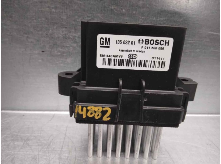 Recambio de resistencia calefaccion para opel astra j lim. 1.7 16v cdti referencia OEM IAM 13503201 F011500056 BOSCH