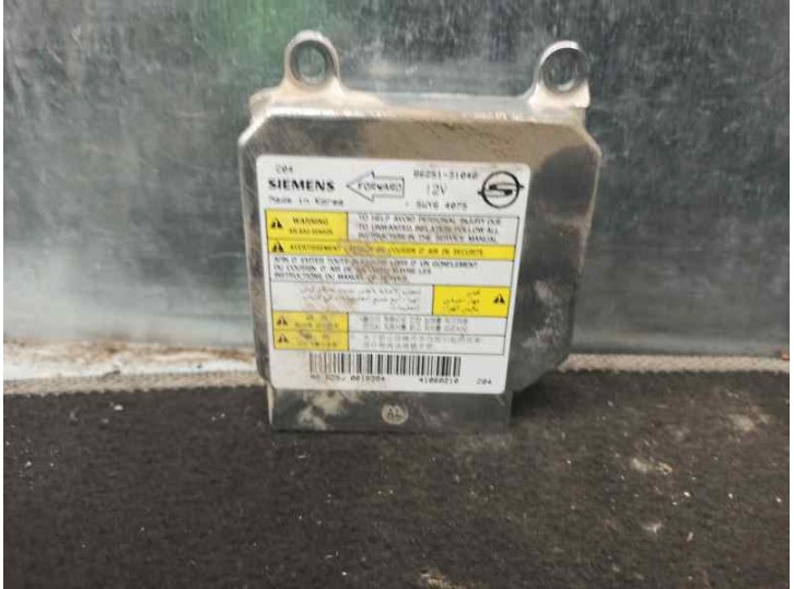 Recambio de centralita airbag para ssangyong actyon sports 2.0 td cat referencia OEM IAM 8625131040 5WY64075 SIEMENS