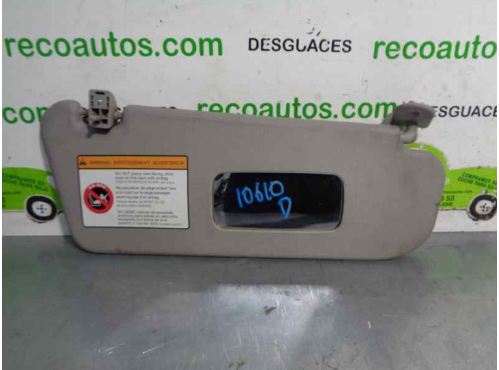 Recambio de parasol derecho para chevrolet aveo 1.4 cat referencia OEM IAM 96650104  