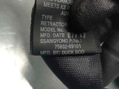 Replacement rear right seat belt for SsangYong Kyron 2.0 OEM IAM reference 7560209101 5 DOORS