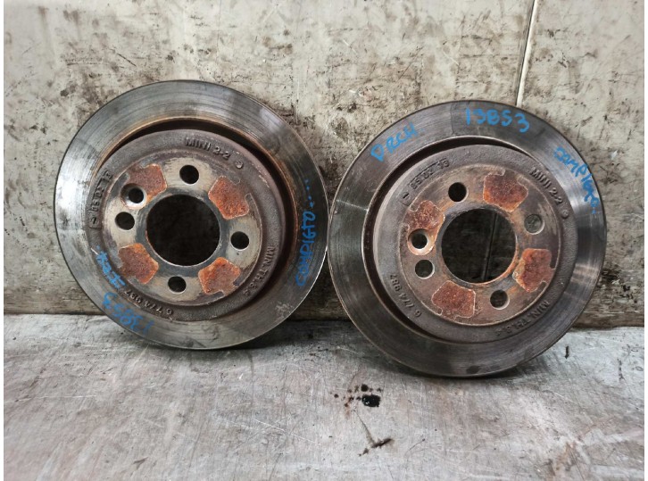Recambio de disco freno trasero para mini r50 , r53 cooper referencia OEM IAM 6774987 