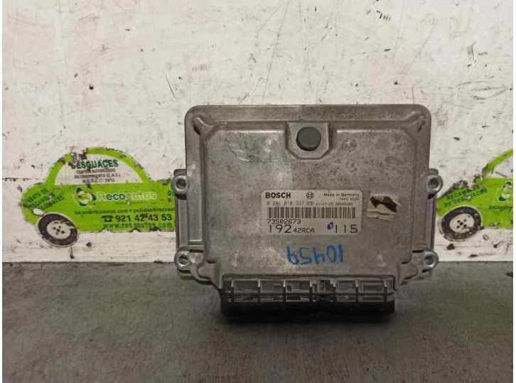 Replacement engine ECU for Fiat Stilo (192) 1.9 JTD CAT OEM IAM reference 73502673 0281010337 BOSCH