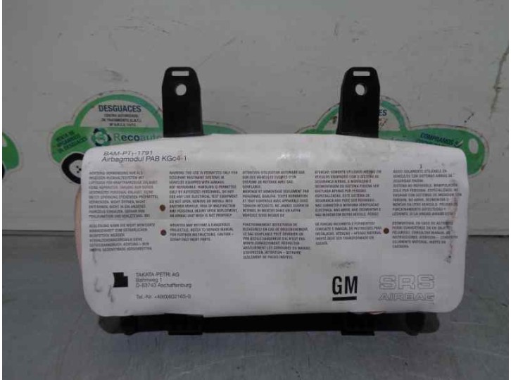 Recambio de airbag delantero derecho para opel meriva b 1.3 16v cdti referencia OEM IAM 13250506 199379