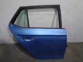 Recambio de puerta trasera derecha para skoda fabia 1.2 tsi referencia OEM IAM 6V6833056A AZUL CLARO 5 PUERTAS