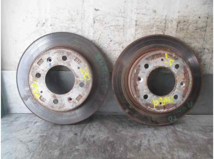 Recambio de disco freno trasero para kia cerato 2.0 turbodiesel cat referencia OEM IAM 