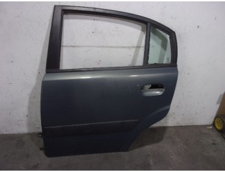 Replacement rear left door for Kia Rio II (JB) 1.4 16V OEM IAM reference 770031G210 BLUISH GREY 5 DOORS