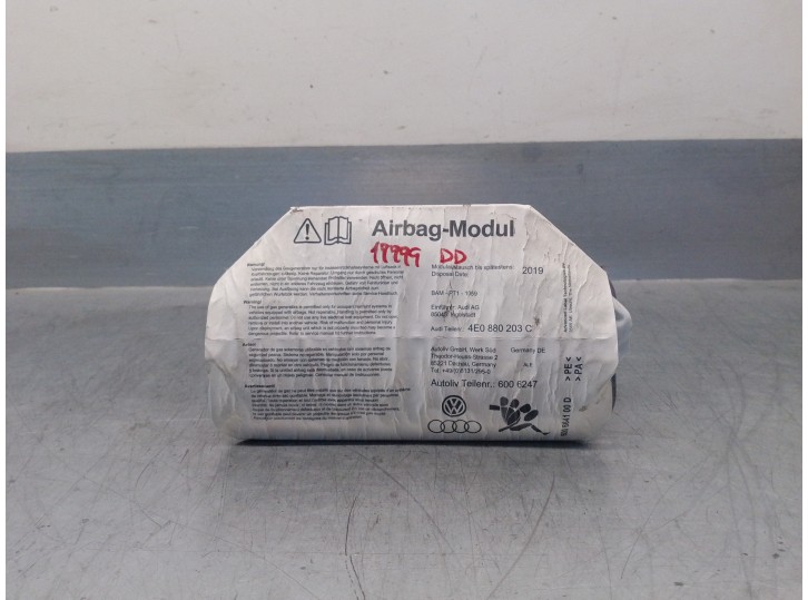 Recambio de airbag delantero derecho para audi a8 (4e2) 4.0 v8 32v tdi biturbo cat (ase) referencia OEM IAM 4E0880203C 