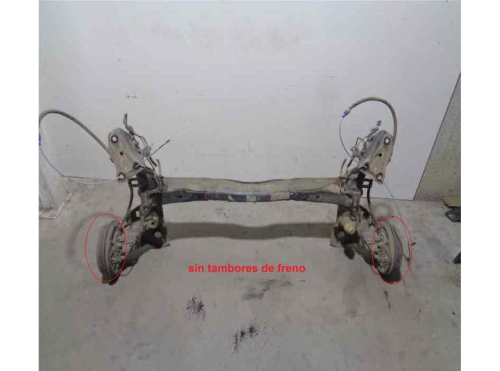 Recambio de puente trasero para citroën c3 ii (sc_) 1.0 vti 68 referencia OEM IAM TAMBOR 4 AGUJEROS BURRA 27