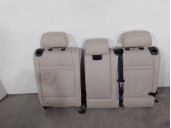 Recambio de asientos traseros para bmw x5 (e70) 3.0 turbodiesel referencia OEM IAM A046287 CUERO BEIGE 5 PUERTAS
