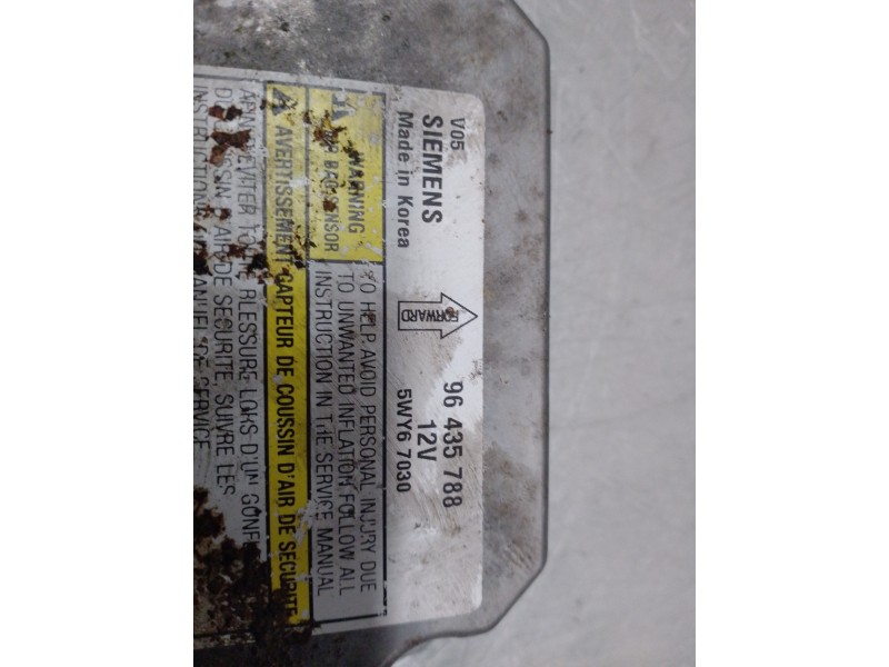 Recambio de centralita airbag para chevrolet epica 2.0 diesel cat referencia OEM IAM 96435788 5WY67030 SIEMENS