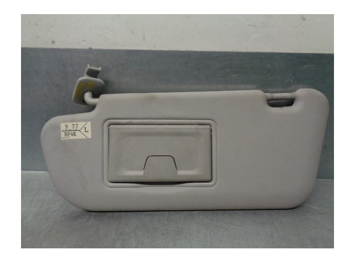 Replacement left sun visor for Mazda 3 sedan (BK) 1.6 CD diesel cat OEM IAM reference BP4K69320C77 