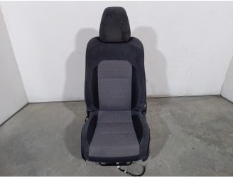 Recambio de asiento delantero izquierdo para toyota auris 1.8 16v (híbrido) referencia OEM IAM 7151202420 TELA NEGRA Y GRIS 5 PU