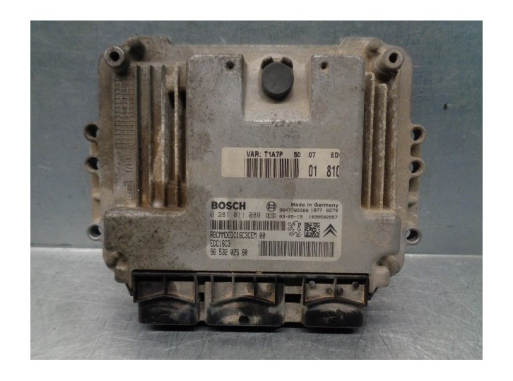 Recambio de centralita motor uce para peugeot 206 berlina x-line referencia OEM IAM 9653202580 0281011089 BOSCH