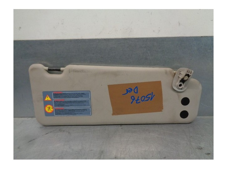 Recambio de parasol derecho para dacia duster 1.5 dci diesel fap cat referencia OEM IAM 964000837R 