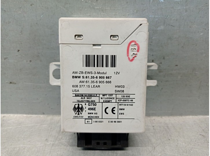 Recambio de centralita inmovilizador para bmw serie 3 berlina (e46) 2.0 16v diesel cat referencia OEM IAM 61356905667 60837715