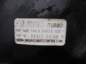 Recambio de electroventilador para ssangyong musso 2.9 turbodiesel cat referencia OEM IAM 6842005160X 4569631 HCC