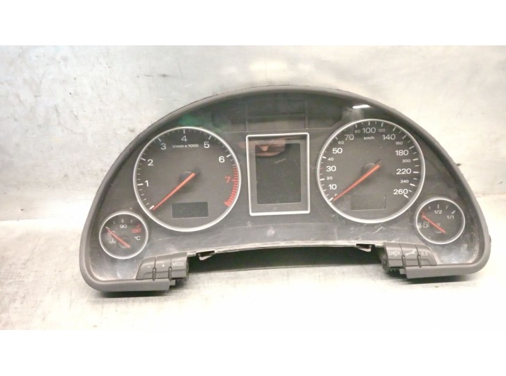 Replacement instrument cluster for Audi A4 Sedan (8E) 1.8 20V OEM IAM reference 8E0920900N 8E0920900NX 0263626046 BOSCH