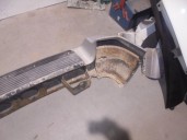 Recambio de paragolpes trasero para ssangyong musso 2.9 turbodiesel cat referencia OEM IAM  GRIS 5 PUERTAS