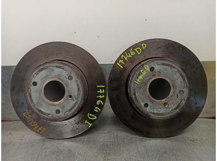 Recambio de disco freno delantero para smart coupe 1.0 cat referencia OEM IAM A4514210112  