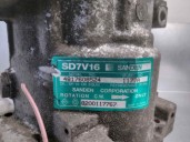 Recambio de compresor aire acondicionado para dacia logan ambiance referencia OEM IAM 8200117767 1177A SANDEN