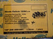 Recambio de faro izquierdo para skoda felicia berlina ( 791) 1.6 cat referencia OEM IAM 1AF24600009 1AF246000091 HELLA