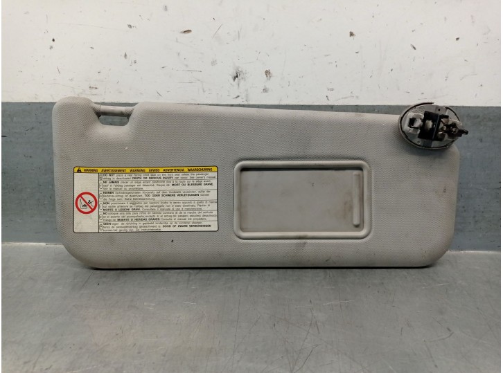 Recambio de parasol derecho para toyota verso 1.6 16v cat referencia OEM IAM 743100F070B0 743100F070B0 