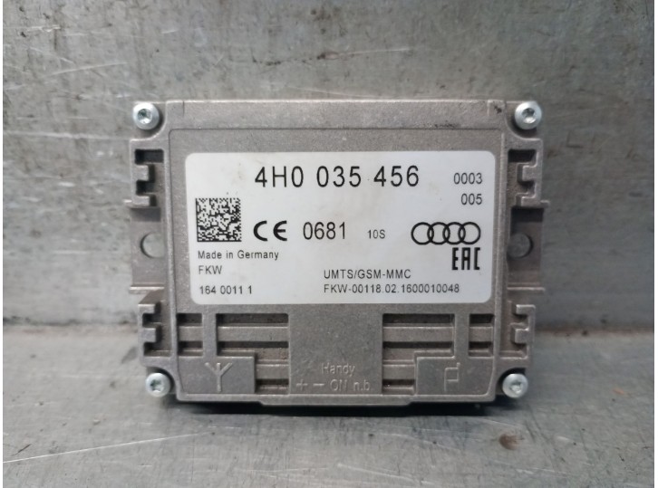 Recambio de modulo electronico para audi a6 allroad c7 (4gh, 4gj) 3.0 tdi quattro referencia OEM IAM 4H0035456 4H0035456 