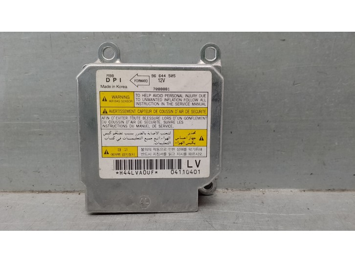 Recambio de centralita airbag para daewoo matiz 0.8 cat referencia OEM IAM 96644505 7088881 