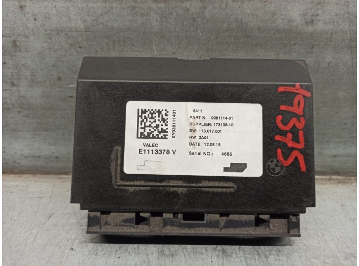 Recambio de centralita calefaccion para bmw serie 2 gran tourer (f46) 2.0 16v turbodiesel referencia OEM IAM 9381114 E1113378 VA