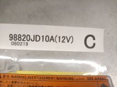 Recambio de centralita airbag para nissan qashqai (j10) 2.0 dci turbodiesel cat referencia OEM IAM 98820JD10A  