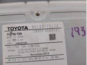 Recambio de sistema audio / radio cd para lexus ct 200h referencia OEM IAM 8614076170  