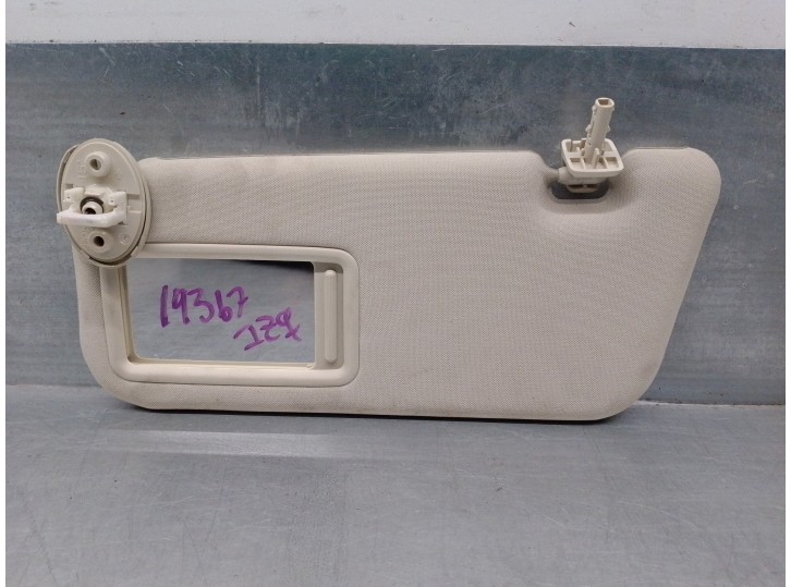 Recambio de parasol izquierdo para lexus ct 200h referencia OEM IAM 7432076050A1 7432076050B0 