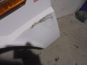 Recambio de aleta delantera izquierda para lancia delta 1.3 referencia OEM IAM  BLANCA 