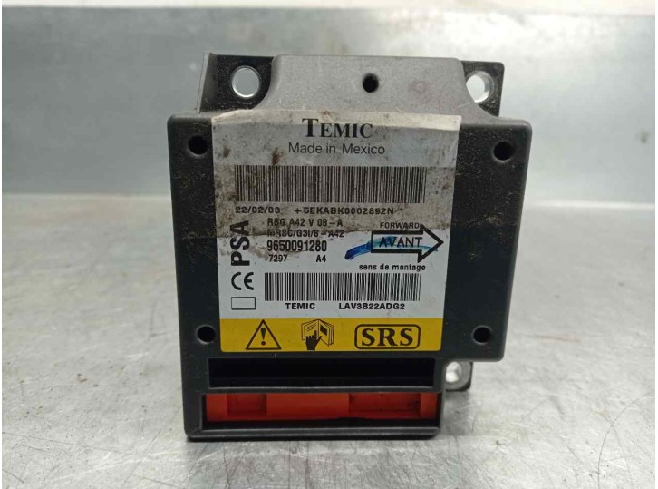 Recambio de centralita airbag para citroën c3 pluriel 1.6 16v sensodrive referencia OEM IAM 9650091280 
