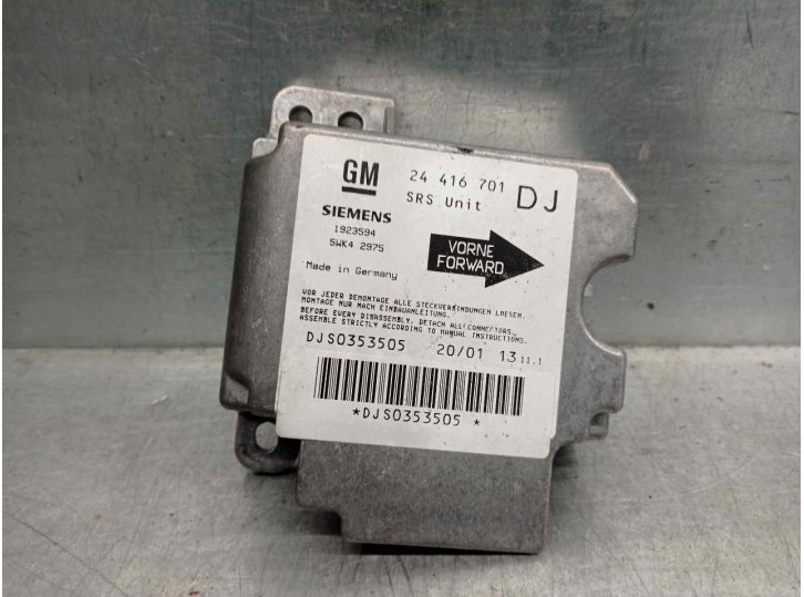 Recambio de centralita airbag para opel vectra b berlina básico (1999) referencia OEM IAM 24416701DJ 5WK42975 SIEMENS