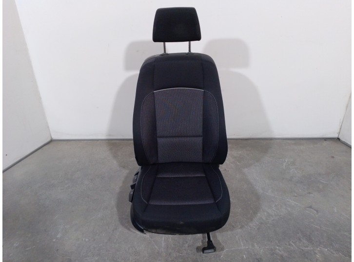 Replacement front right seat for BMW 1 Series Cabriolet (E88) 2.0 Turbodiesel CAT OEM IAM reference 52107247223 BLACK FABRIC