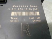 Recambio de modulo electronico para mercedes-benz clase e (w211) berlina 3.0 cdi cat referencia OEM IAM 2118701026  