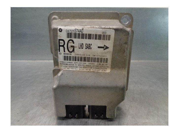 Recambio de centralita airbag para chrysler grand voyager (rg) 2.8 referencia OEM IAM 04727374AD 0285001742 BOSCH