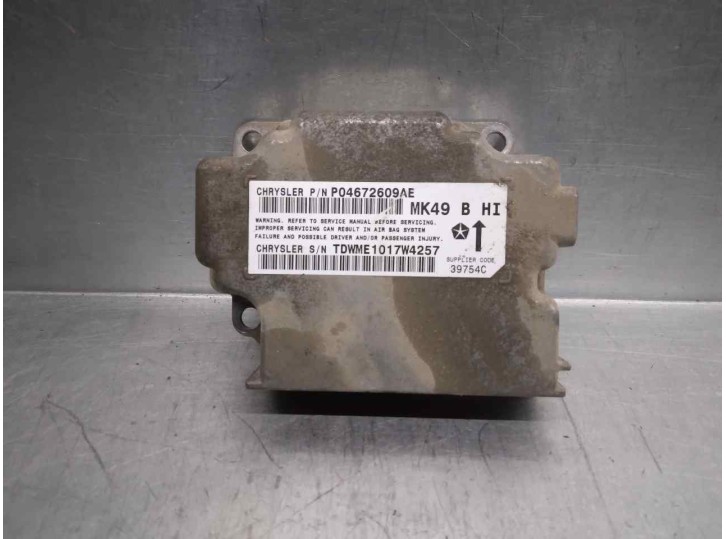 Recambio de centralita airbag para jeep compass 2.0 crd cat referencia OEM IAM 4672609AE  