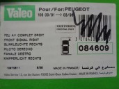 Recambio de piloto delantero derecho para peugeot 106 (s1) 1.0 referencia OEM IAM 084609 084609 VALEO