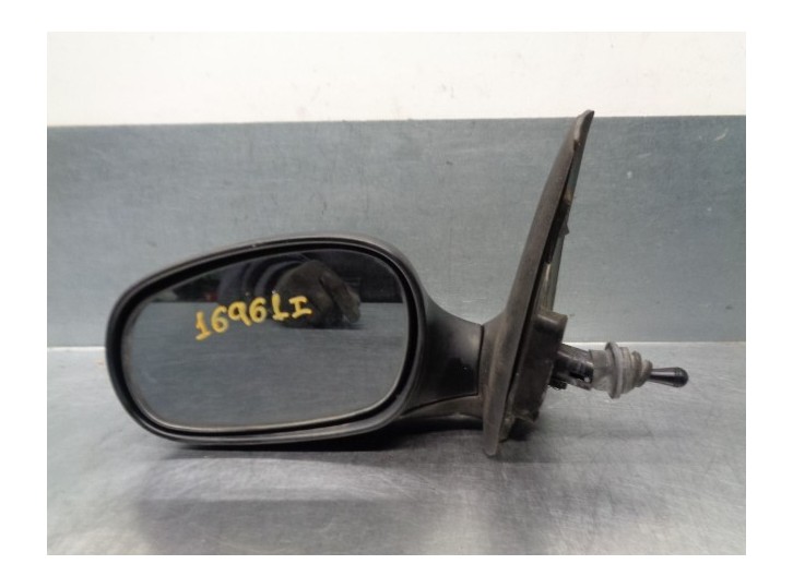 Replacement left wing mirror for Daewoo Lanos 1.4 cat OEM IAM reference 96304167 MANUAL BLACK 5 DOORS