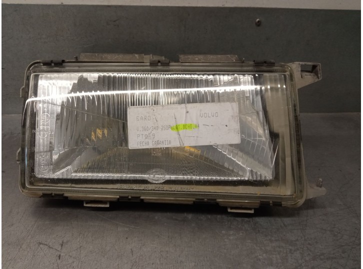 Replacement right headlight for Volvo 340-360 (343, 345) 2.0 OEM IAM reference 3296951 HELLA