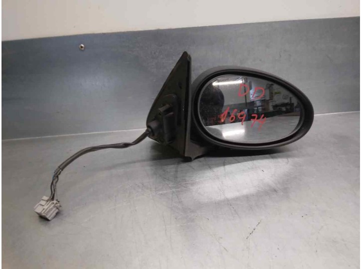 Recambio de carcasa retrovisor derecho para mg serie 45 (rt) 1.6 16v cat referencia OEM IAM 4277319 5 PINES 5 PUERTAS - NEGRO