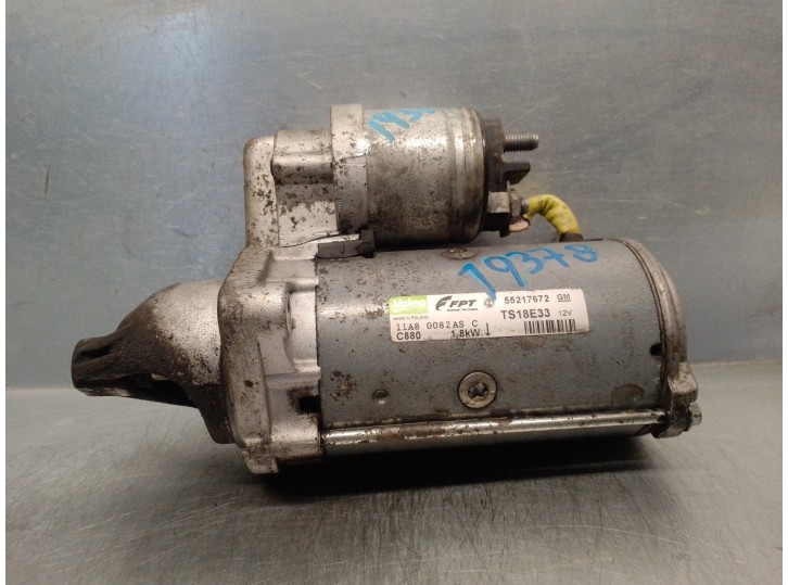 Recambio de motor arranque para opel meriva a 1.3 16v cdti referencia OEM IAM 55217672 TS18E33 VALEO