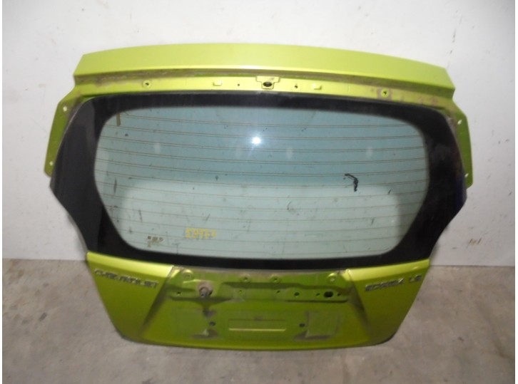 Replacement rear tailgate for Chevrolet Spark 1.0 CAT OEM IAM reference 95147560 GREEN 5 DOORS