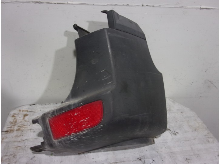 Replacement right rear bumper end cap for Volkswagen Crafter 2.0 TDI OEM IAM reference 2E1807322C TEXTURED BLACK RIGHT