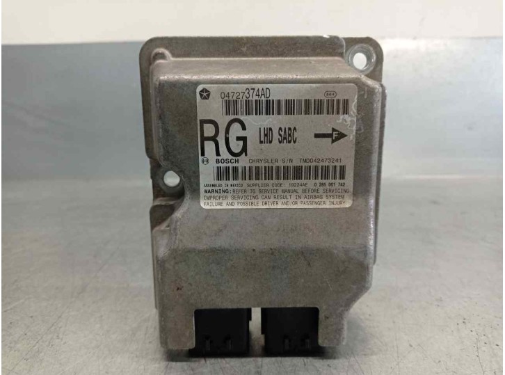 Recambio de centralita airbag para chrysler voyager (rg) 2.5 crd executive referencia OEM IAM 04727374AD TMD042473241 BOSCH