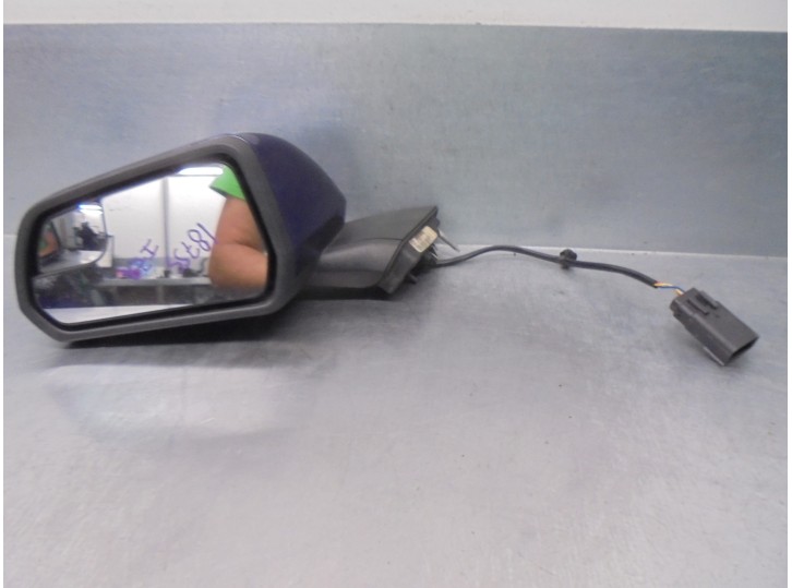 Replacement left wing mirror for Ford Mustang 2.3 EcoBoost CAT OEM IAM reference FR3B17683AJ 3 PINS BLUE 3 DOORS