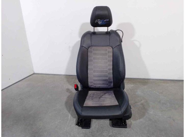 Replacement front left seat for Ford Mustang 2.3 EcoBoost CAT OEM IAM reference 4775544 LEATHER AND FABRIC 2 DOORS